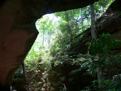 Beneath Natural Arch
