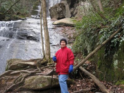 Jones Falls
Jones Falls in January. It was 29^ F when we departed the car and hiked an hour uphill to the falls. It was much colder up on top.

When you get to be a Grandparent, be like her.
