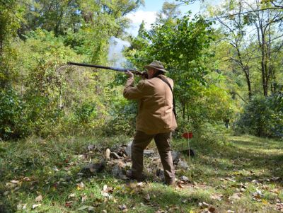 Navigator Points the Way
Jim was a Navy Navigator and is pretty good at pointing the way to the target hidden in the woods.

