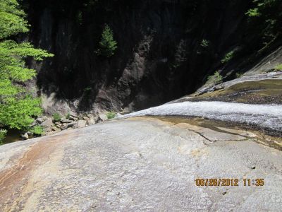 Top Of Lower Falls
Because of dry weather this photo was possible, looking down to the bowl shaped gorge.
