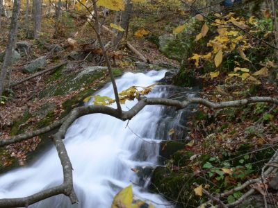 Can't wait to get started!
At the bottom of the falls. 

I have been looking forward to doing this. I walk 1.7 miles for a warm up and 1200 feet is only four football fields long.
