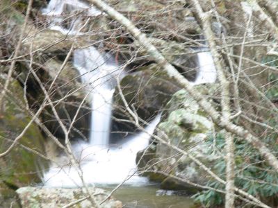 Meet you at the bottom
a split in the creek rejoins at the bottom of this cascade.
