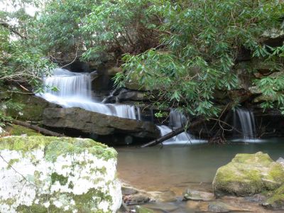 Little Logger Falls 
A short hike and a little challenging slope to reach the bottom for photos
