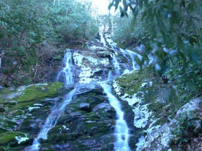 Ice and Rock
Painter creek falls in January is 200 ft of ice and slick rock.
