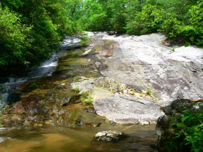 Bright Sunnny day at Chestnut
One of those rare days of 70^ F, bright Sun and Crew Members Lou, Bol'Dar, RAT, spent on snake infested Chestnut Cove Branch Falls.

 Not a good day for photography but, with this crew, who cares, there will be cloudy days for cameras but, not Oldalbatross.
